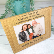 Load image into Gallery viewer, Personalised Father's Day Photo Frame, Dad and Grandad Gift