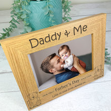 Load image into Gallery viewer, Personalised Father's Day Photo Frame, 1st Father's Day Gift