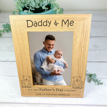 Load image into Gallery viewer, Personalised Father's Day Photo Frame, 1st Father's Day Gift
