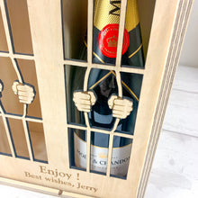 Load image into Gallery viewer, Personalised Christmas Wine Gift Box For 2 Bottles
