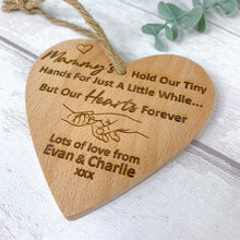 Load image into Gallery viewer, Personalised Wooden Heart Mother's Day Gift For Mom
