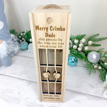 Load image into Gallery viewer, Personalised "Let Me Out It's Christmas" Wine Gift Box