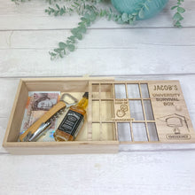 Load image into Gallery viewer, Personalised University Survival Box, Emergency University Survival Kit