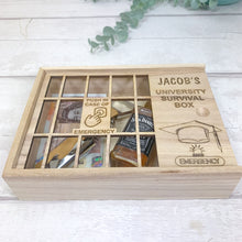 Load image into Gallery viewer, Personalised University Survival Box, Emergency University Survival Kit