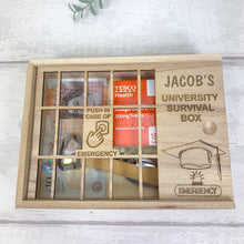 Load image into Gallery viewer, Personalised University Survival Box, Emergency University Survival Kit