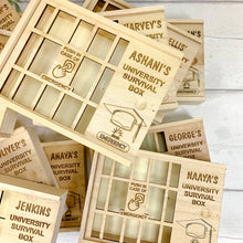 Load image into Gallery viewer, Personalised University Survival Box, Emergency University Survival Kit
