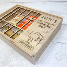 Load image into Gallery viewer, Personalised University Survival Box, Emergency University Survival Kit