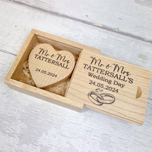 Load image into Gallery viewer, Personalised Wooden USB Flash Drive With Presentation Box, Wedding Memories