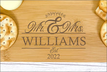 Load image into Gallery viewer, Personalised Luxury Cheeseboard With Knives and FREE Cheese Marker Set. CB5