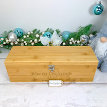 Load image into Gallery viewer, Personalised Luxury Christmas Wine Gift Box With Accessories