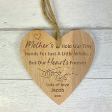 Load image into Gallery viewer, Personalised Wooden Heart Mother's Day Gift For Mom