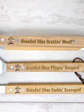 Load image into Gallery viewer, Personalised BBQ Tool Set With Canvas Storage Bag