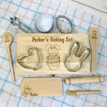 Load image into Gallery viewer, Personalised 11 Piece Children's Baking Set, Kids Easter Star Baker Set