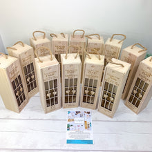Load image into Gallery viewer, Personalised "Let Me Out" Wine Gift Box For 2 Bottles