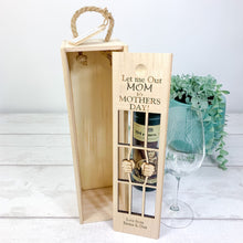 Load image into Gallery viewer, Personalised "Let Me Out It's Mother's Day" Wine Gift Box