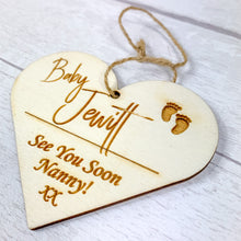 Load image into Gallery viewer, New Baby Scan Photo Frame and Plaque. Personalised Gift For Nanny or Grandma to be