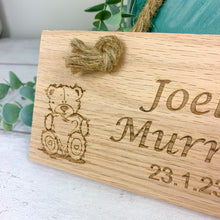 Load image into Gallery viewer, Personalised Wooden Plaque, Wooden Nursey or Child's Bedroom Sign