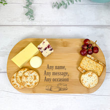 Load image into Gallery viewer, Personalised Luxury Cheeseboard With Knives and FREE Cheese Marker Set. CB11
