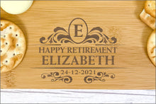 Load image into Gallery viewer, Personalised Luxury Cheeseboard With Knives and FREE Cheese Marker Set. CB1