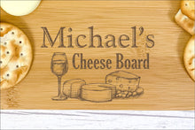 Load image into Gallery viewer, Personalised Luxury Cheeseboard With Knives and FREE Cheese Marker Set. CB3