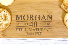 Load image into Gallery viewer, Personalised Luxury Cheeseboard With Knives and FREE Cheese Marker Set. CB4