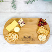 Load image into Gallery viewer, Personalised Luxury Cheeseboard With Utensils and FREE Cheese Marker Set. CB7