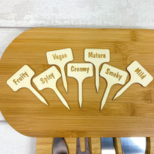 Load image into Gallery viewer, Personalised Luxury Cheeseboard With Utensils and FREE Cheese Marker Set. CB7