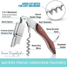 Load image into Gallery viewer, Personalised Waiters Friend Corkscrew, Wine Opener with Gift Box