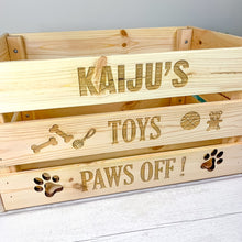 Load image into Gallery viewer, Personalised Dog Toy Storage Box