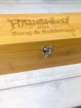 Load image into Gallery viewer, Personalised Luxury Halloween Wine Gift Box With Accessories