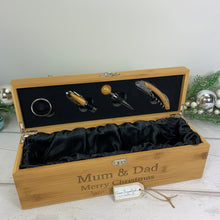 Load image into Gallery viewer, Personalised Mother's Day Luxury Wine Gift Box With Accessories