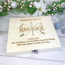 Load image into Gallery viewer, Personalised Storage "Man Box"