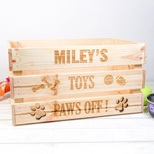 Load image into Gallery viewer, Personalised Dog Toy Storage Box
