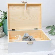 Load image into Gallery viewer, Personalised Boys Christening Keepsake Box - Add Your Own Photo
