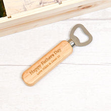 Load image into Gallery viewer, Personalised Wooden Bottle Opener