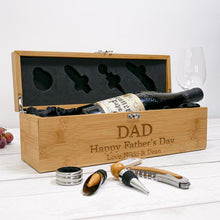 Load image into Gallery viewer, Personalised Mother's Day Luxury Wine Gift Box With Accessories