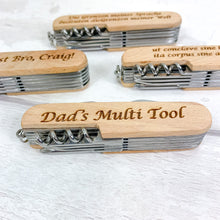 Load image into Gallery viewer, Personalised Multi Tool Pocket Knife With Gift Box