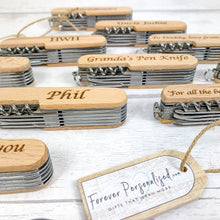 Load image into Gallery viewer, Personalised Multi Tool Pocket Knife With Gift Box