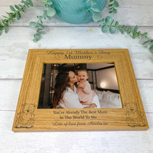 Load image into Gallery viewer, Personalised Wooden Photo Frame For Mom, 1st Mother's Day Gift
