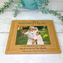 Load image into Gallery viewer, Personalised Wooden Photo Frame For Mom, Mother's Day Gift