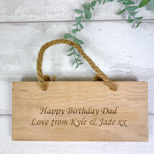 Load image into Gallery viewer, Personalised Hot Tub Wooden Plaque, Wooden Sign