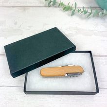 Load image into Gallery viewer, Personalised Multi Tool Pocket Knife With Gift Box. Perfect Christmas Gift