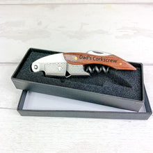 Load image into Gallery viewer, Personalised Waiters Friend Corkscrew, Wine Opener with Gift Box