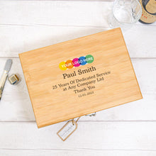Load image into Gallery viewer, Personalised Luxury Whisky or Bailey's Gift Set With Accessories. Corporate Gift With Colour Logo