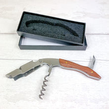 Load image into Gallery viewer, Personalised Waiters Friend Corkscrew, Wine Opener with Gift Box