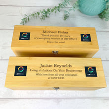 Load image into Gallery viewer, Personalised Luxury Wine Gift Box With Accessories, Corporate Gift With Colour Logo

