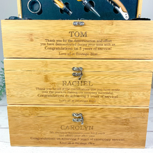 Load image into Gallery viewer, Personalised Luxury Wine Gift Box With Accessories, Retirement Gift