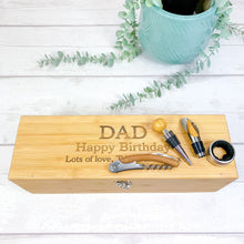 Load image into Gallery viewer, Personalised Mother's Day Luxury Wine Gift Box With Accessories