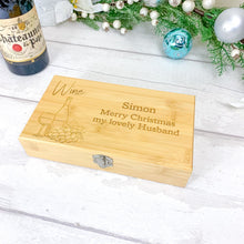 Load image into Gallery viewer, Personalised 5 Piece Luxury Wine Gift Set With Accessories. Any Name, Occasion &amp; Message

