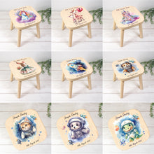 Load image into Gallery viewer, Personalised Child&#39;s Stool, Tractor Theme
